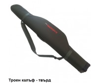 Калъф за въдици твърд троен KAIDA pro с три отделения