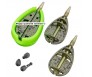 Комплект хранилки за фидер риболов Osako Metal Camo с преса