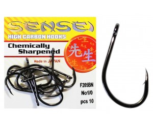 Куки за шаран Sensei F205BN – здрави и остри японски куки