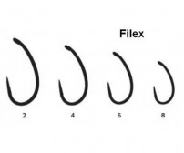 Куки за шаранджийски риболов Filex Carp 8020 10 бр. черен никел