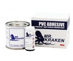 Лепило Mr Kraken Pro за PVC лодки и гащеризони 100мл комплект
