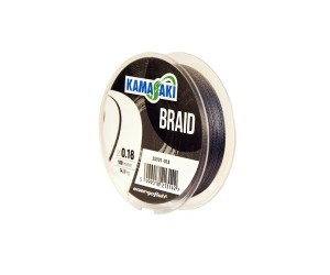 Плетено влакно KAMASAKI Braid Grey 4 нишки Dyneema 100 м
