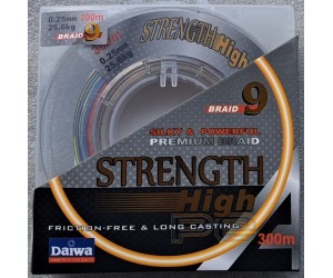 Плетено влакно X9 Daiwa Strength Braid 9 Multi Color 300 m