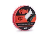 Плетено влакно Spomb Braid 0.18 мм 300 м плаващо за спод въдици Red