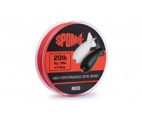 Плетено влакно Spomb Braid 0.18 мм 300 м плаващо за спод въдици Red