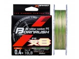 Плетено влакно YGK Tai-Rubber PE Bornrush WX8 за дълбок риболов