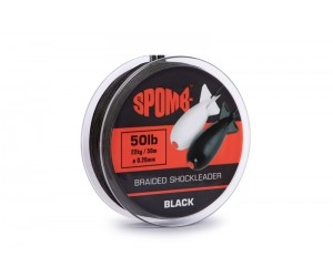 Плетено влакно за повод Spomb Braided Shockleader 50 м черно