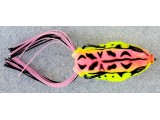 Примамка за голяма щука и сом жаба DANCER Pink Yellow 5.5 см
