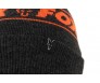 Шапка с пискюл Fox Collection Bobble Black Orange
