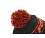 Шапка с пискюл Fox Collection Bobble Black Orange