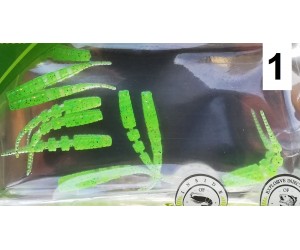 Силиконови червеи Osako Larva 4 см за риболов – комплект 10 броя