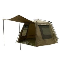 Заслон Fox EOS Social Shelter XL – просторна шатра за риболов и къмпинг